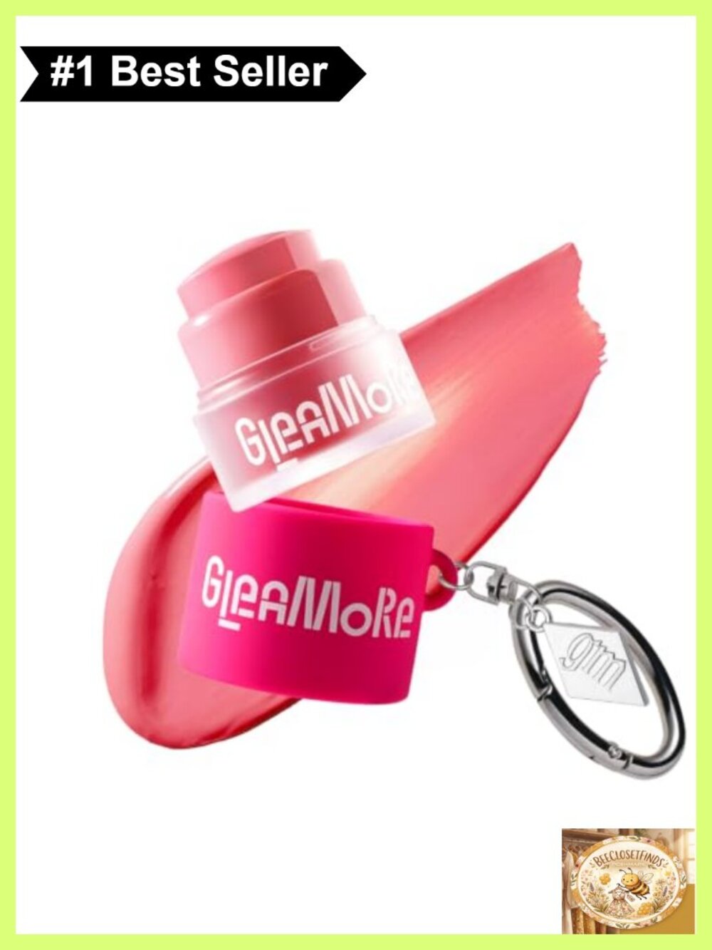 Multi Stick Capsule Keychain Set Creamy Blush Lips Cheeks Buildable Long-Wear
